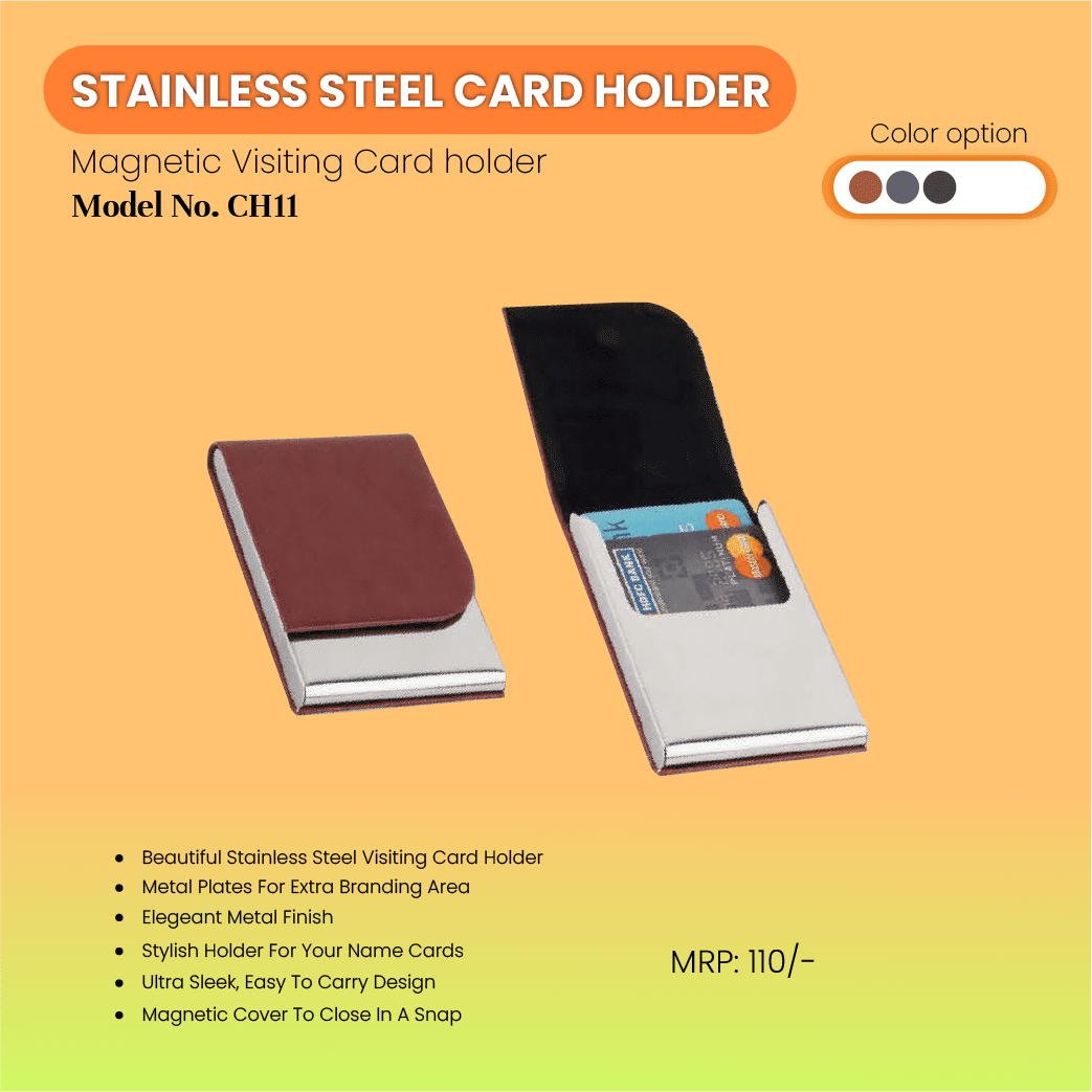 High-End Magnetic Steel Card Holder CH11