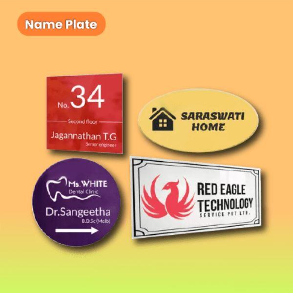 Customized Name Plates Printing
