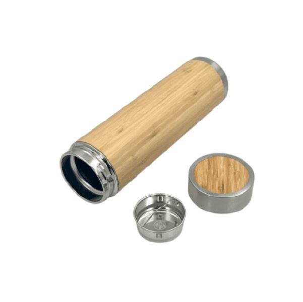 Customized Wooden Stainless Steel Flask Water Bottle – 500ml