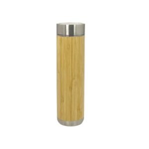 Customized Wooden Stainless Steel Flask Water Bottle – 500ml