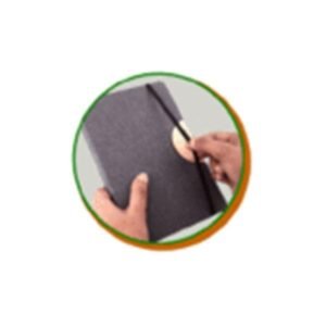 D Style Bamboo Notebook with Elastic Fastener & Phone Stand