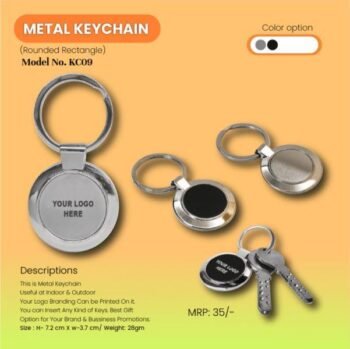 Executive Elegance Personalized Metal Keychains