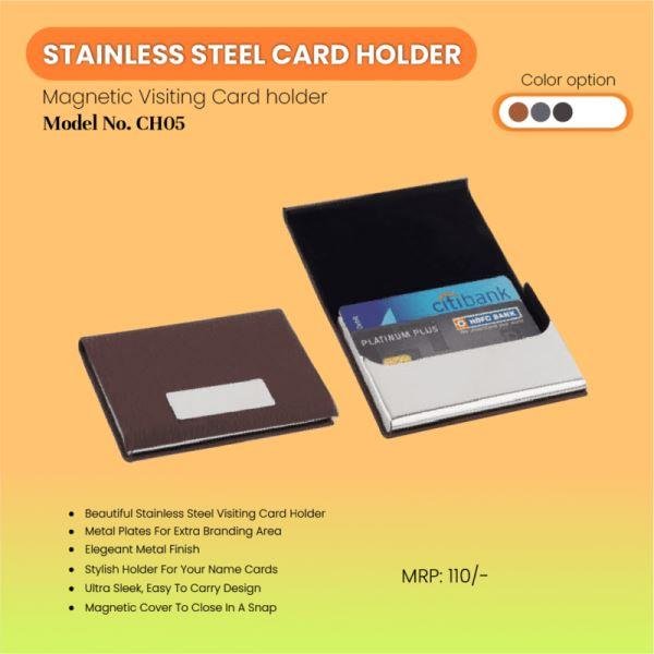 Executive Stainless Steel Card Holder CH05