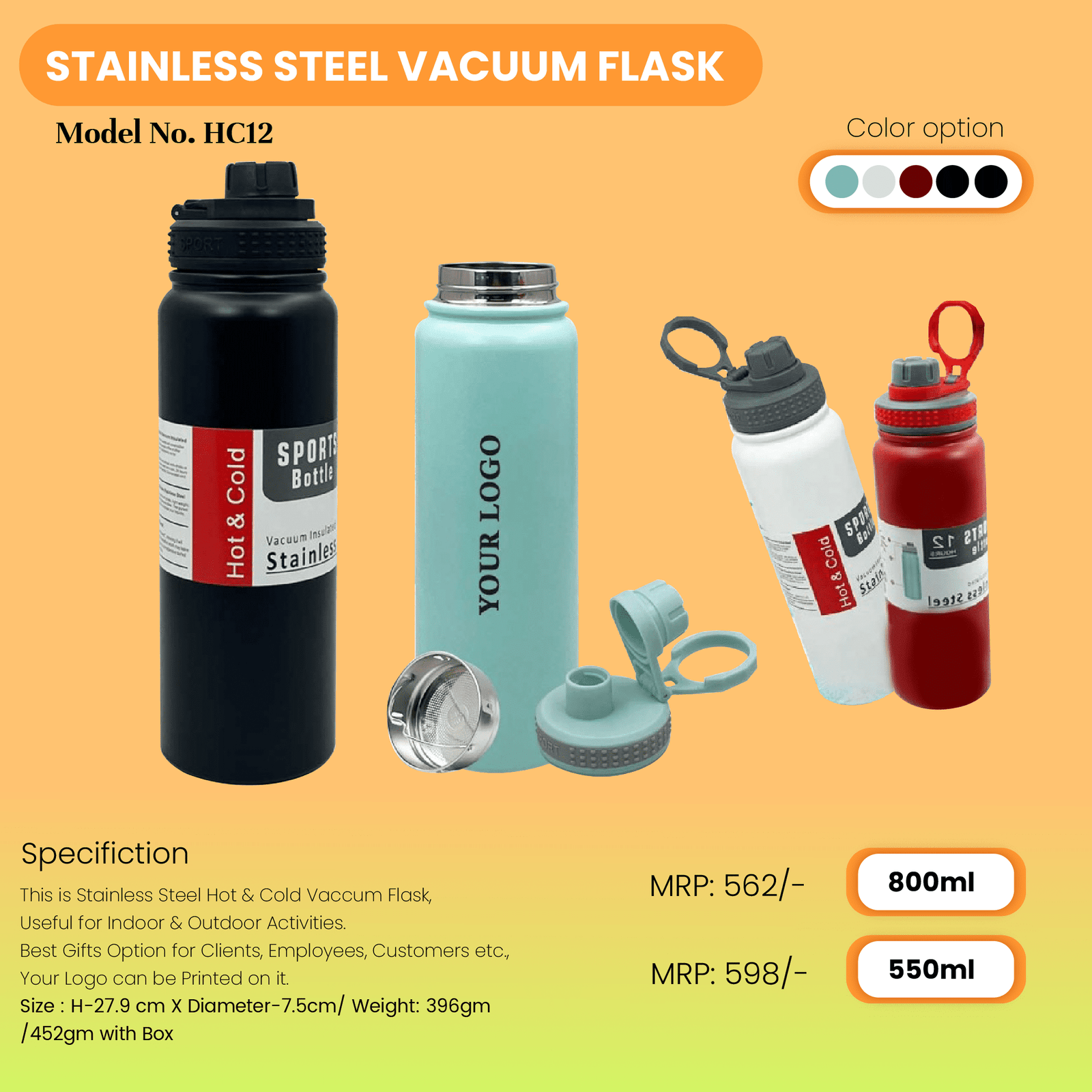 Durable Steel Vacuum Flask