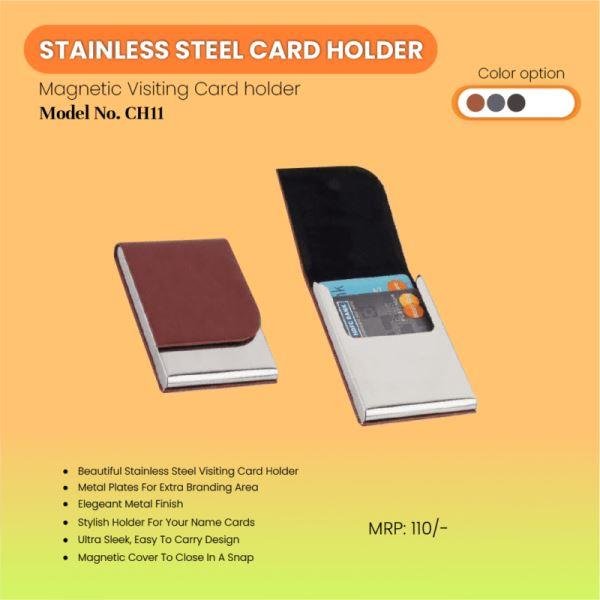 High End Magnetic Steel Card Holder – CH11