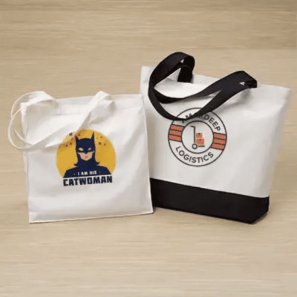 Luxury Tote Canvas Bag 100% Cotton Fabric