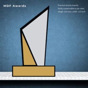 MDF Award Premium Wooden Trophy 8.5 Inch