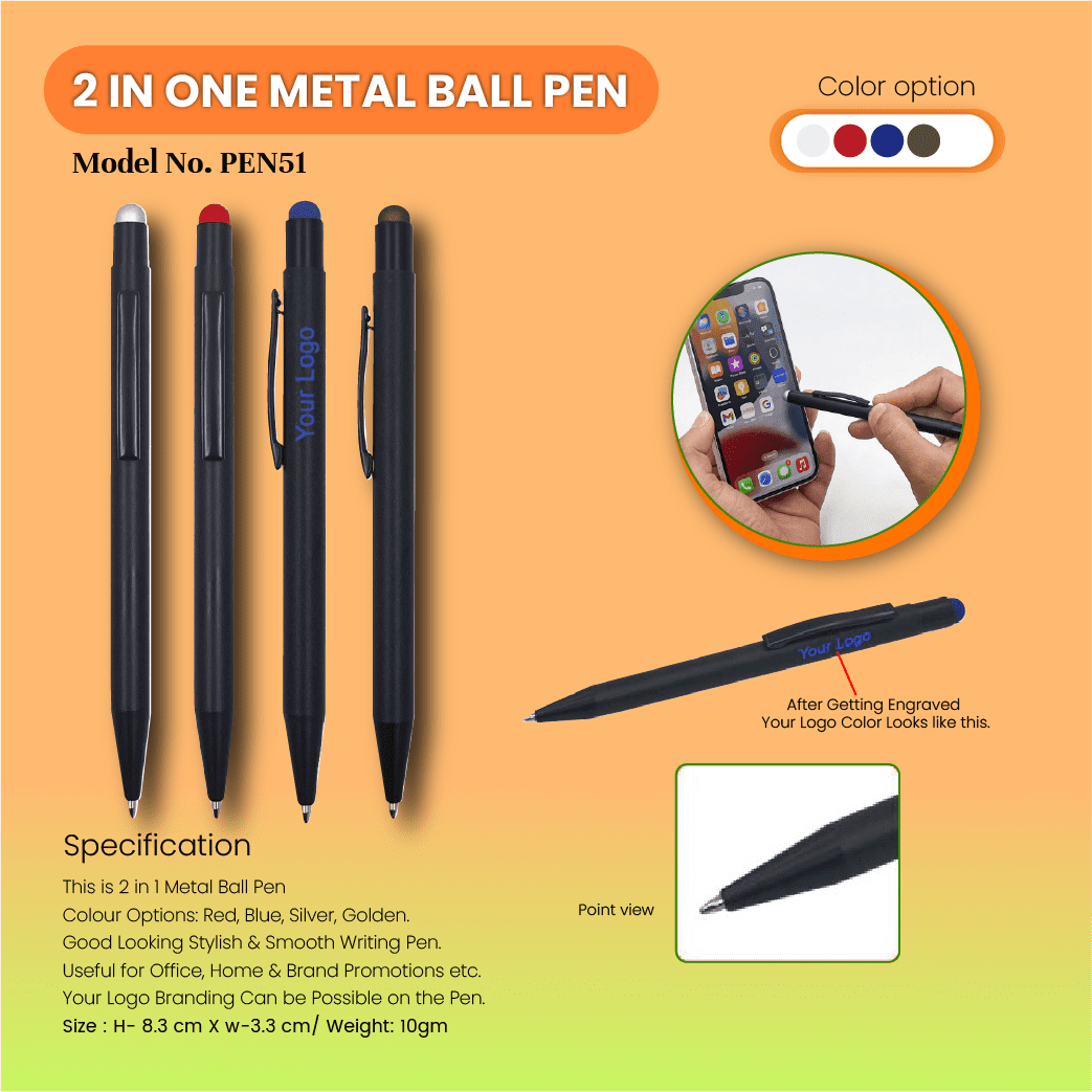 2-in-1 Metal Ball Pen
