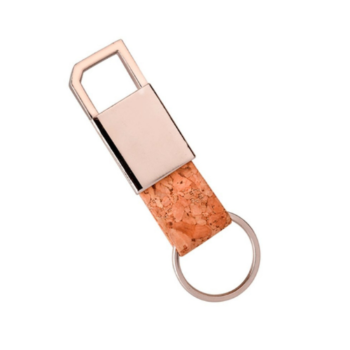 Premium Cork & Metal Keychain OS206