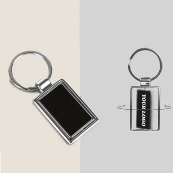 Premium Rectangular Metal Keychain OS215