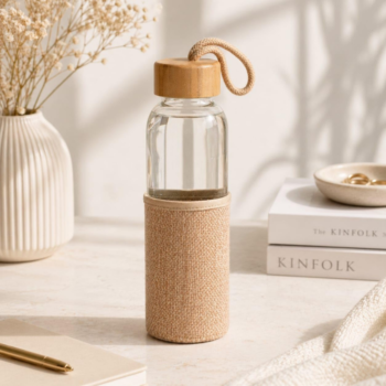 OS456 Eco-Friendly Glass Bottle with Jute Sleeve...