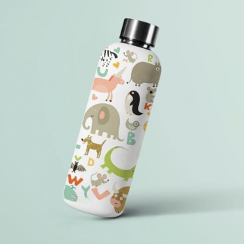 OS473 Kids Printed Stainless Steel Water Bottle