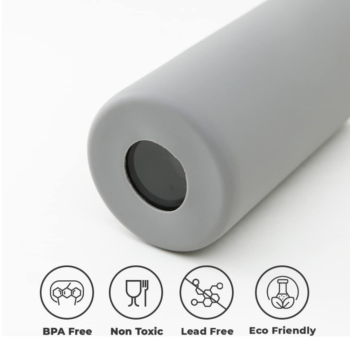 OS493 Eco-Friendly Glass Water Bottle with Bamboo Lid
