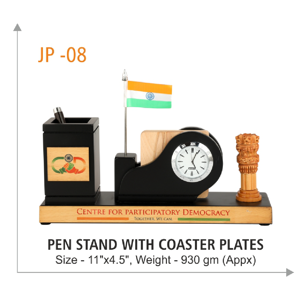 Boost Productivity with DeskMate: 5-in-1 Pen Stand and Coaster Set for Your Ultimate Workspace Upgrade