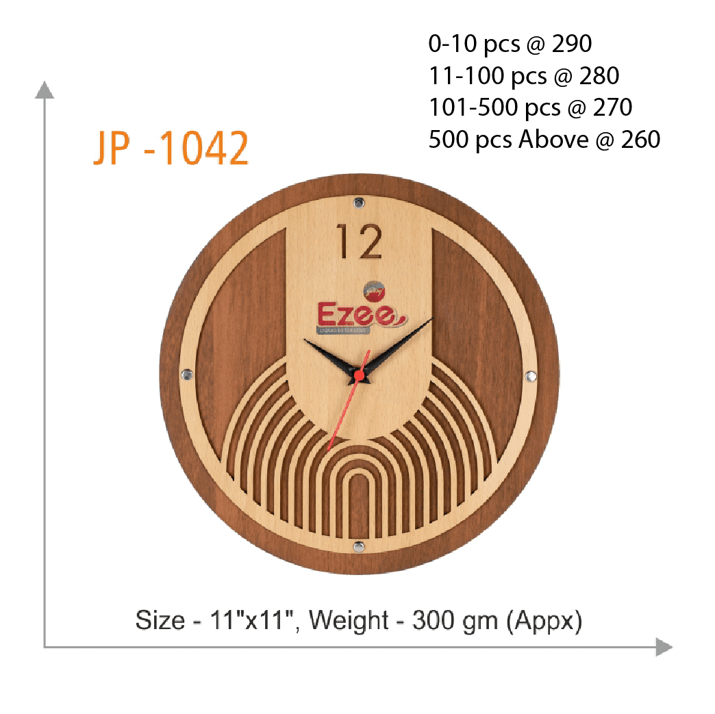 Crafted Timber: Personalized Wooden Wall Clocks