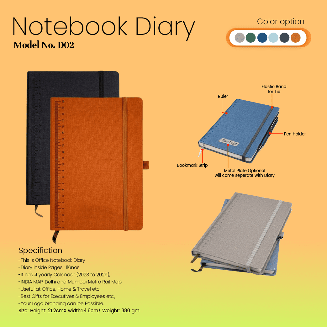 Premium Quality Notebook Diary 380 gm