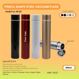Pencil Shape Steel Vacuum Flask