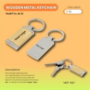 Personalized Wooden Metal Keychains