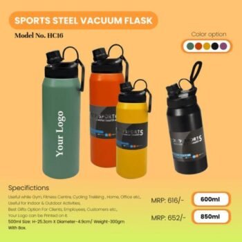 Sports Steel Vacuum Flask Bottle 850ml