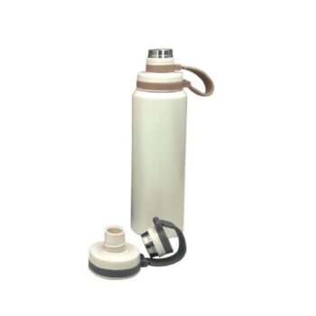 Steel Vacuum Flask Attached Cap with Straw – 800ml