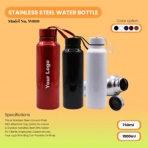 Steel Water Bottle – Custom Logo Corporate Gift (WB08)