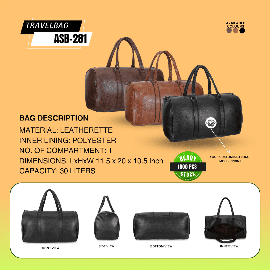 Custom Logo, Unmatched Quality: Corporate Travelling Bag