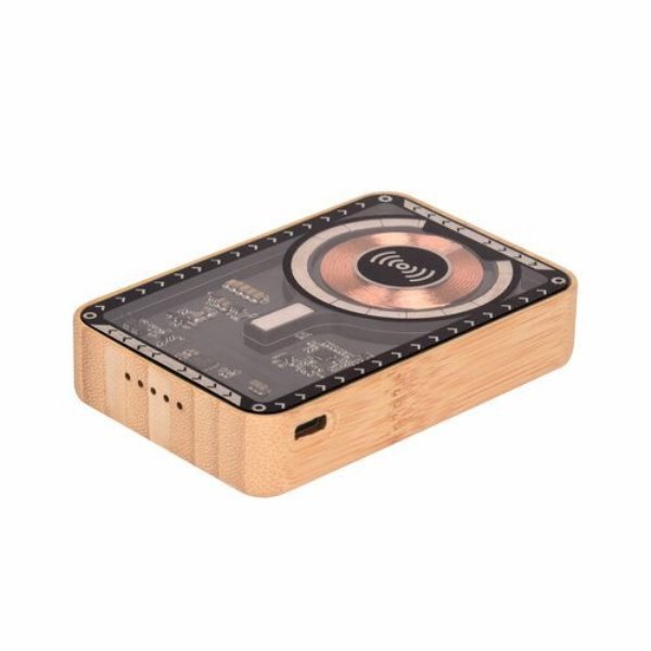 Wangari Juniper Bamboo 10000mAh Transparent MagSafe Power Bank OSPB1002
