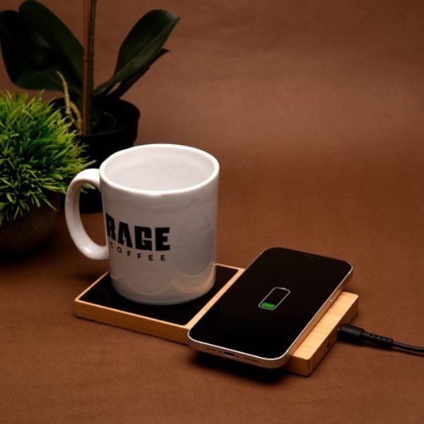 Wangari Willow 15W Wireless Charger With Cup Warmer CW1010