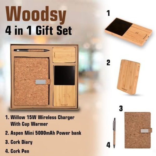 Wooden 4 in 1 Gift Set