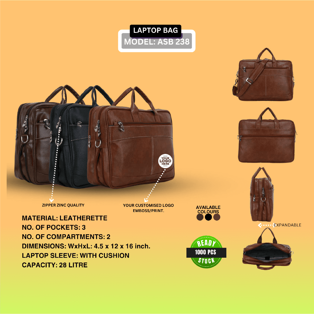 Leather Laptop Backpack For Men