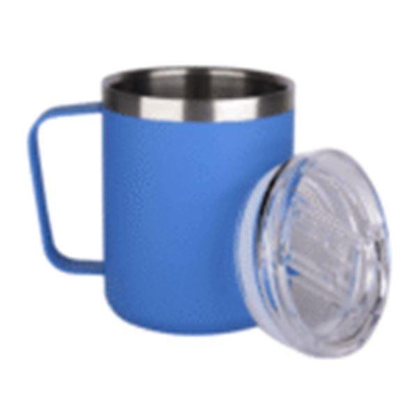 270ml Stylish Blue Sober Mug with Airtight Lid