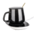 380ml Black Ceramic Cup Set with Warmer
