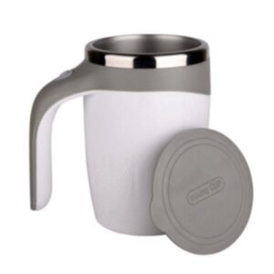 500ml Multi-functional Magnetized Stirring White Cup – Automatic Self-Stirring Mug