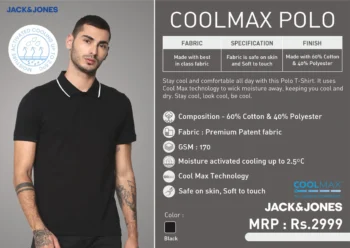 Coolmax Polo By Jack Jones – Breathable & Stylish Men’s Polo Shirt