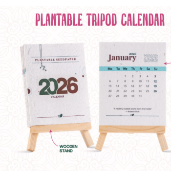Plantable Tripod Calendar – Eco-Friendly Desk Calendar That Grows