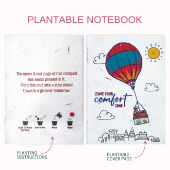 Plantable Notebook – Eco-Friendly Stationery That Grows into Plantsb-1