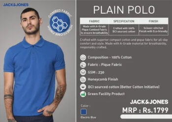 Plain Polo By Jack Jones – Classic & Versatile Men’s Polo Shirt