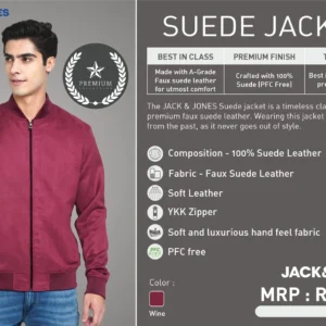 Suede Jacket By Jack Jones – Premium Stylish Outerwear