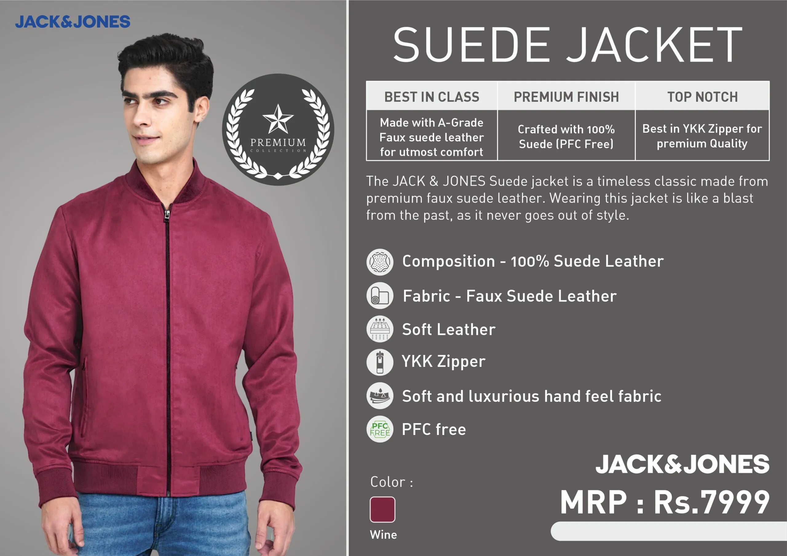 SUEDE  JACKET JACK & JONES