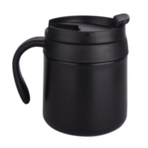 Stunning Black 350ml Stainless Steel Vacuum Coffee Mug – Insulated & Spill-Proof Drinkware