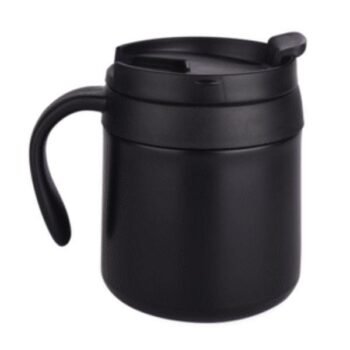Stunning Black 350ml Stainless Steel Vacuum Coffee Mug – Insulated & Spill-Proof Drinkware