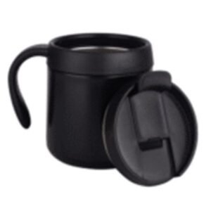 Stunning Black 350ml Stainless Steel Vacuum Coffee Mug – Insulated & Spill-Proof Drinkware