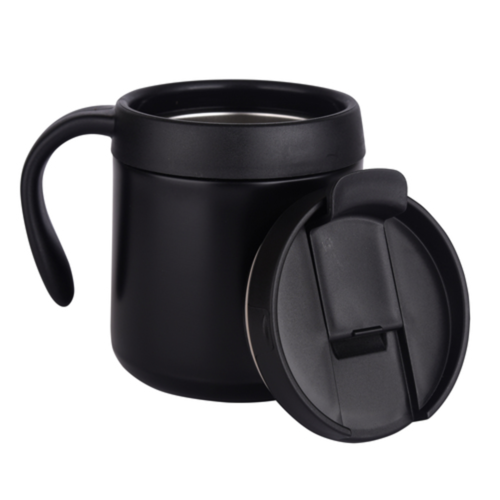 Stunning Black 350ml Stainless steel Vacuum Coffee Mug - Image 3