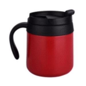 Stunning Red 350ml Stainless Steel Vacuum Coffee Mug – Insulated & Spill-Proof Drinkware