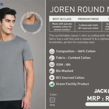 Jack Jones Round Neck T-Shirt – Stylish & Comfortable Men’s Tee