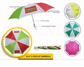 24.5″ 2 Fold AT Umbrella – Compact,...