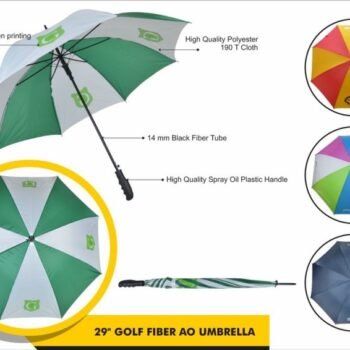 29″ Golf Fiber AO Umbrella – Lightweight Durable and Sport-Ready