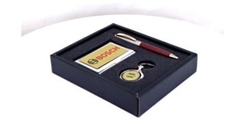 3-In-1 Corporate Gift Set – Rotating Keychain...