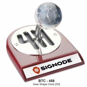 3D Gear Shape Clock – Industrial Desk...