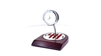 3D Gear Shape Clock – Industrial Desk...
